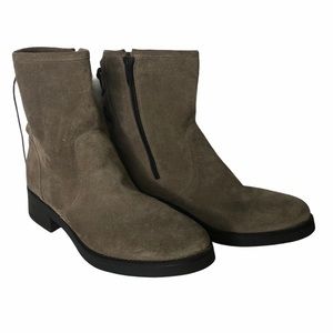Anna Fidanza tan lace up boots